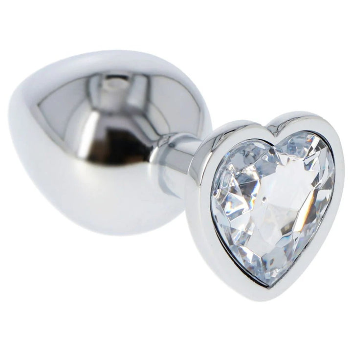 Butt Plug heart clear medium - Vibra Gioia - Toyz4Lovers - 8053629699607