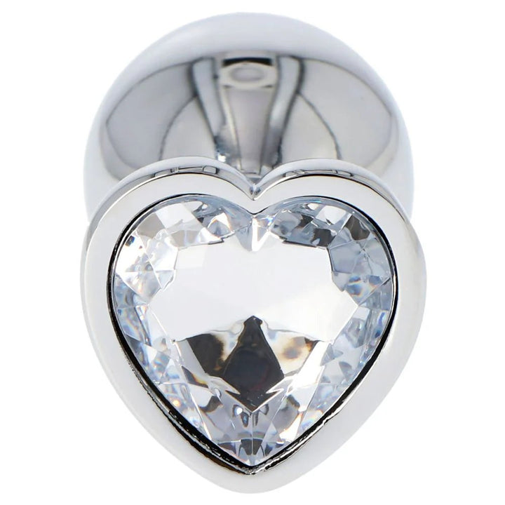 Butt Plug heart clear medium - Vibra Gioia - Toyz4Lovers - 8053629699607