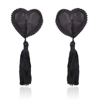 Copri Capezzoli Heart Black - Vibra Gioia - Toyz4Lovers - 8056389730375