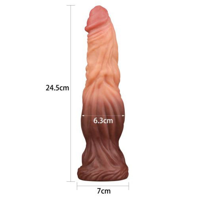 Dildo Realistico 9.5 Dual layered Platinum Silicone