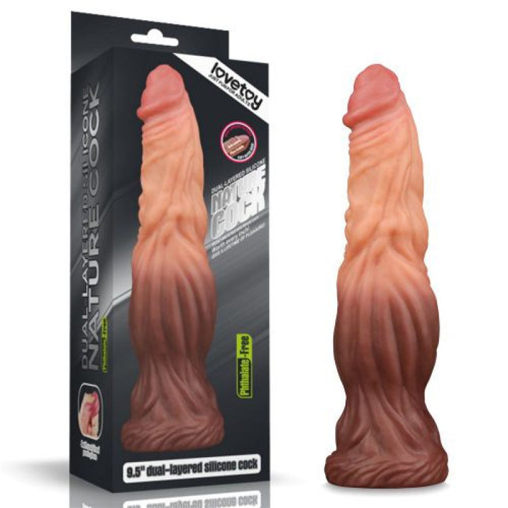 Dildo Realistico 9.5 Dual layered Platinum Silicone