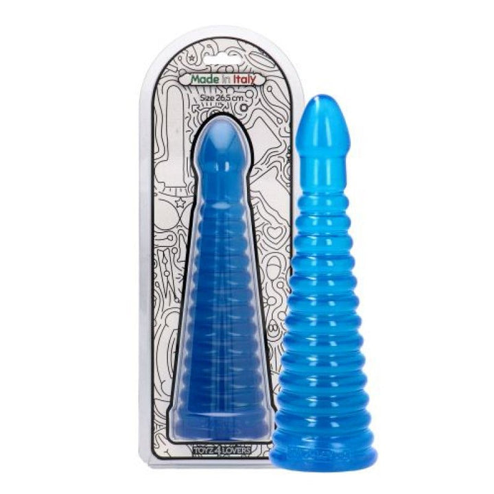 Dildo Anale Plug Tito Trasparent blue - Vibra Gioia - Toyz4Lovers - 8052675011814