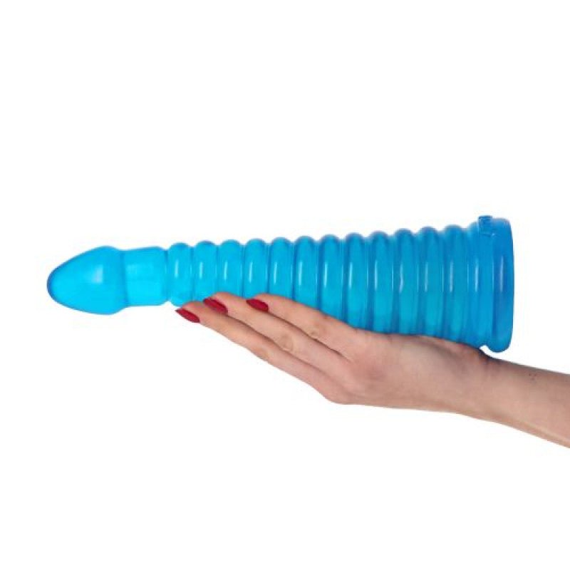 Dildo Anale Plug Tito Trasparent blue - Vibra Gioia - Toyz4Lovers - 8052675011814