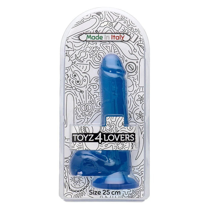 Dildo Costanzo Blu Trasparente - Vibra Gioia - Toyz4Lovers - 8052675012699