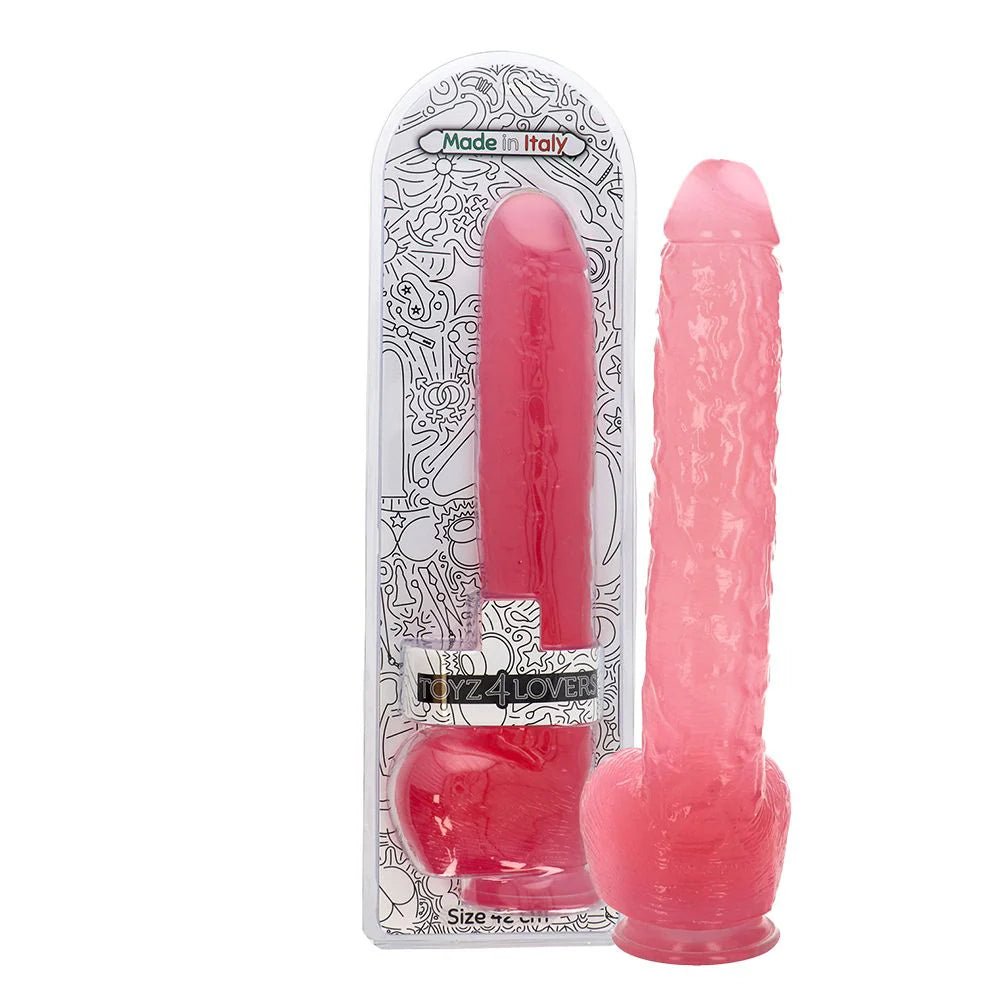 Dildo Golia Transparent Pink - Vibra Gioia - Toyz4Lovers - 8052675011869