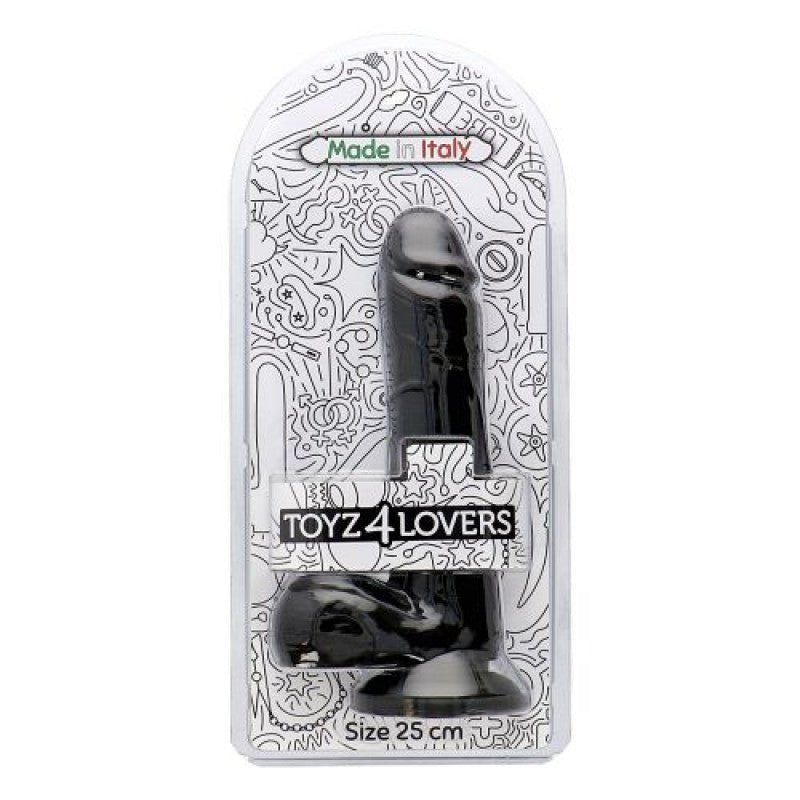 Dildo Realistico Costanzo Nero - Vibra Gioia - Toyz4Lovers - 8052675011203