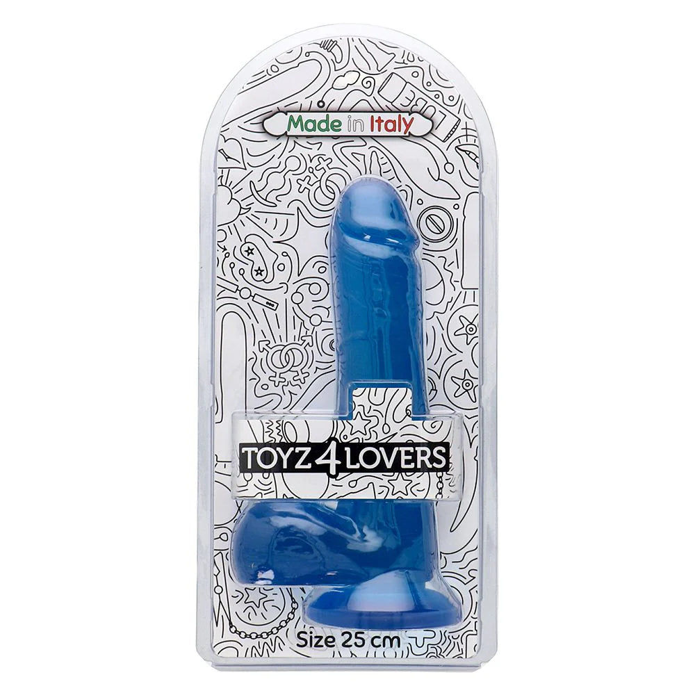 Dildo Costanzo Blu Trasparente