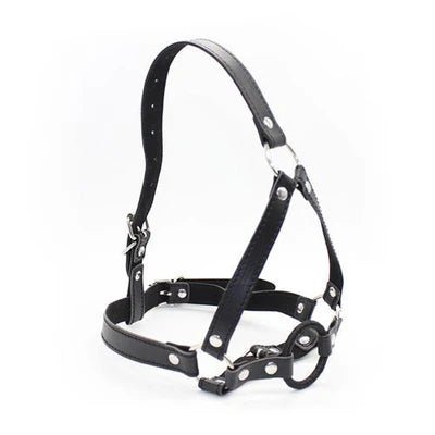 Imbracatura per testa con anello Head Harness+Ring Gag - Vibra Gioia - Toyz4Lovers - 8053629693841