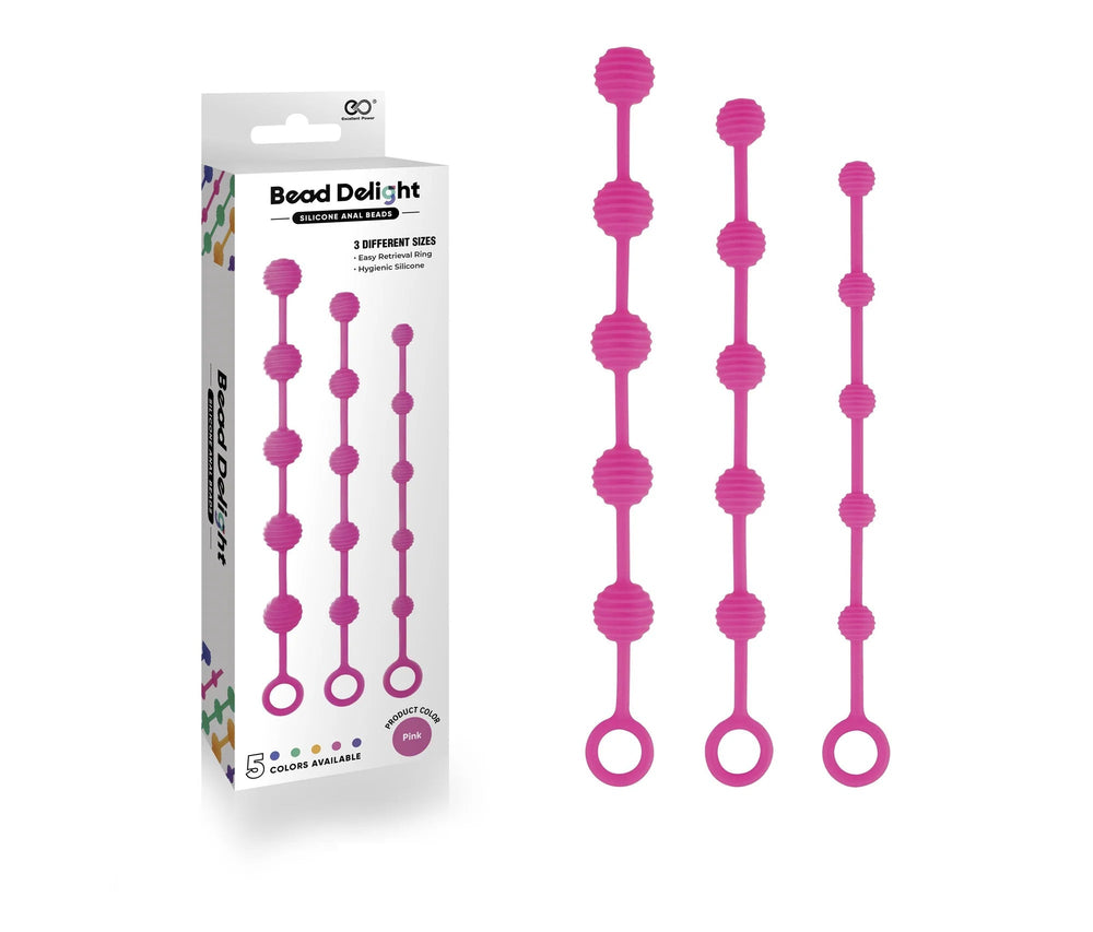 Kit 3 Palline Anali Bead Delight Fucsia - Vibra Gioia - Excellent Power - 4897078631887