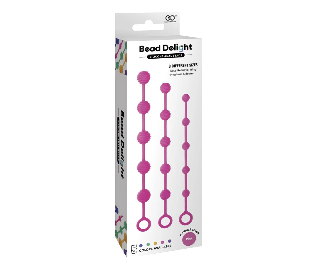 Kit 3 Palline Anali Bead Delight Fucsia - Vibra Gioia - Excellent Power - 4897078631887