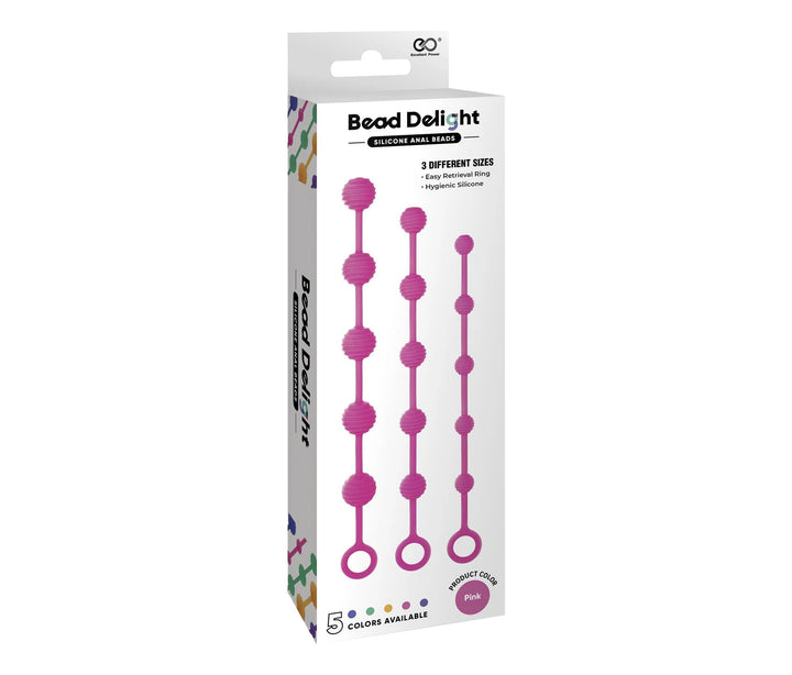 Kit 3 Palline Anali Bead Delight Fucsia - Vibra Gioia - Excellent Power - 4897078631887