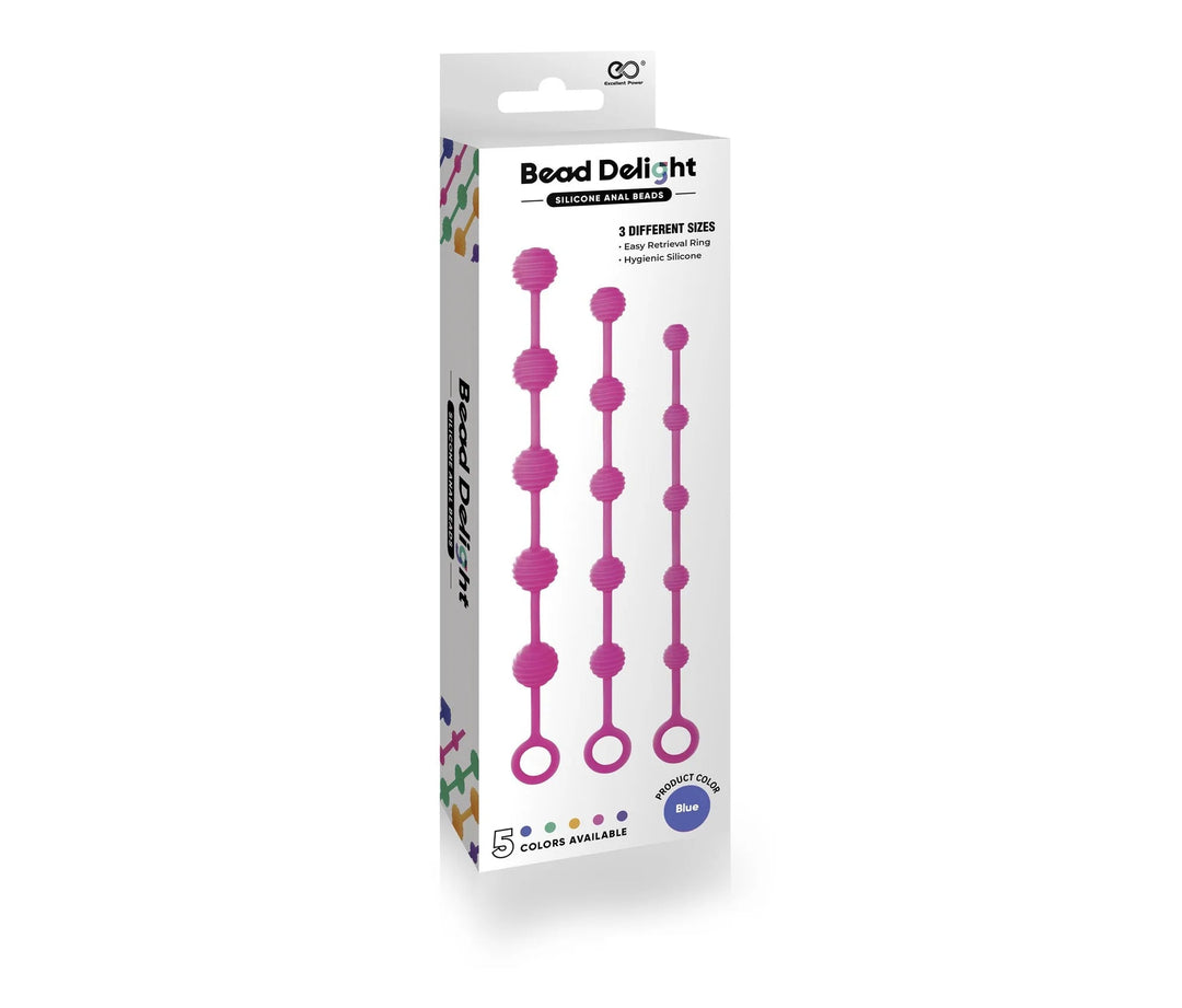 Kit 3 Palline Anali Bead Delight Viola - Vibra Gioia - Excellent Power - 4897078631863