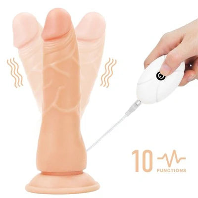 Strap On Dildo Lovetoy Vibrating Easy Strapon Set 7.5