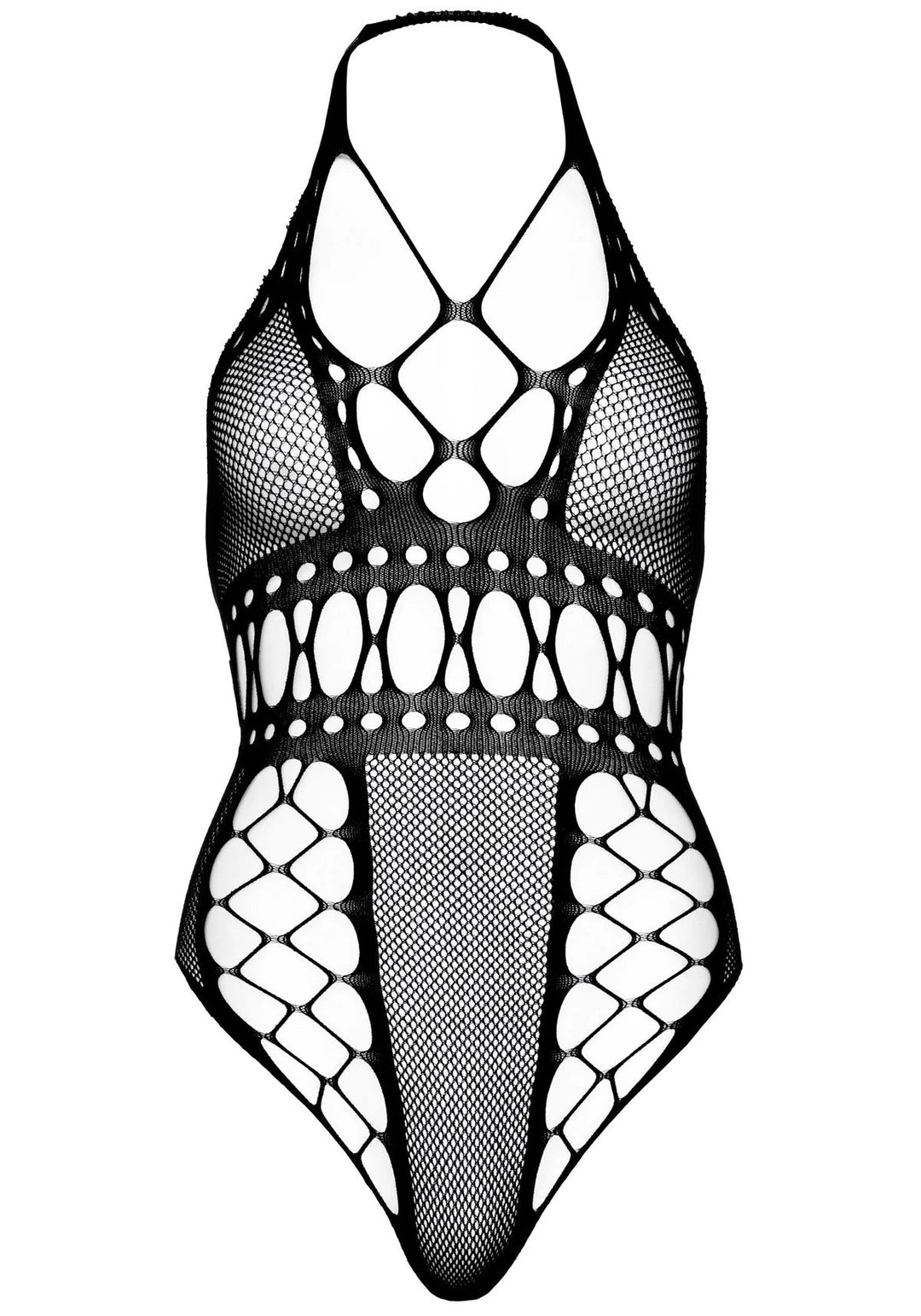 Net Backless Thong Teddy Leg Avenue - Vibra Gioia - Leg Avenue - 714718549453