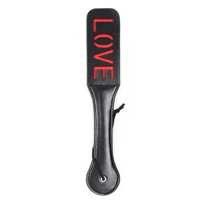 Paletta Doppia Double Spank Paddle Love Black - Vibra Gioia - Toyz4Lovers - 8053629699782