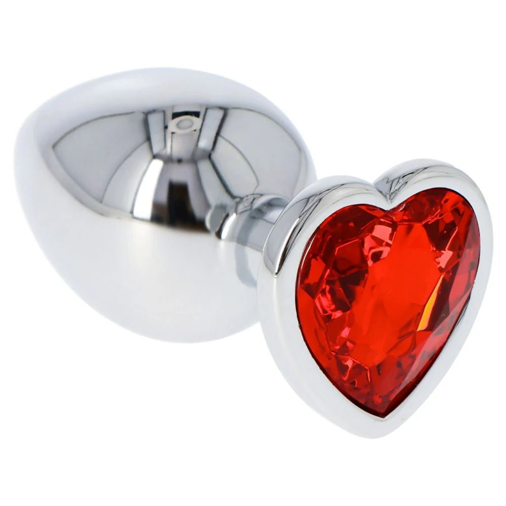 Plug Heart Red Large - Vibra Gioia - Toyz4Lovers - 8053629699652