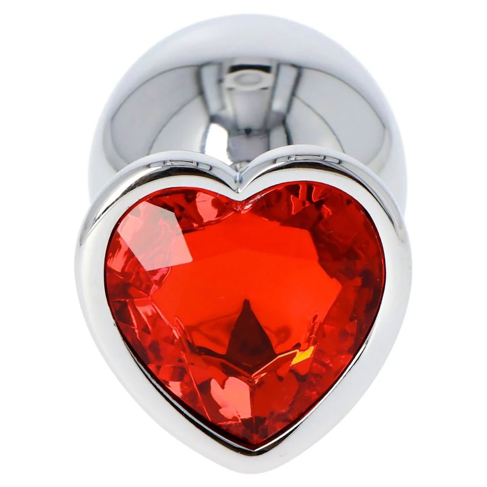 Plug Heart Red Large - Vibra Gioia - Toyz4Lovers - 8053629699652