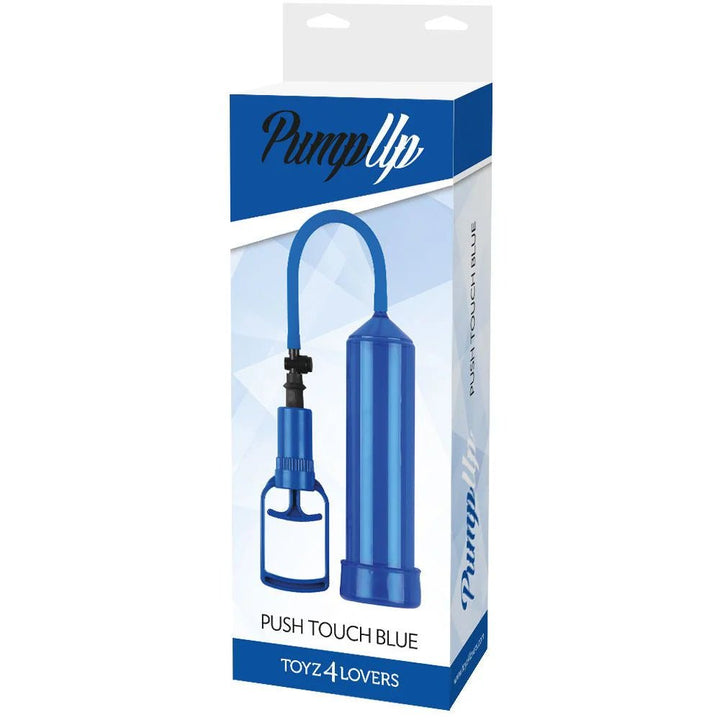 Pompa Pene Sviluppatore push touch blue - Vibra Gioia - Toyz4Lovers - 8053629697610