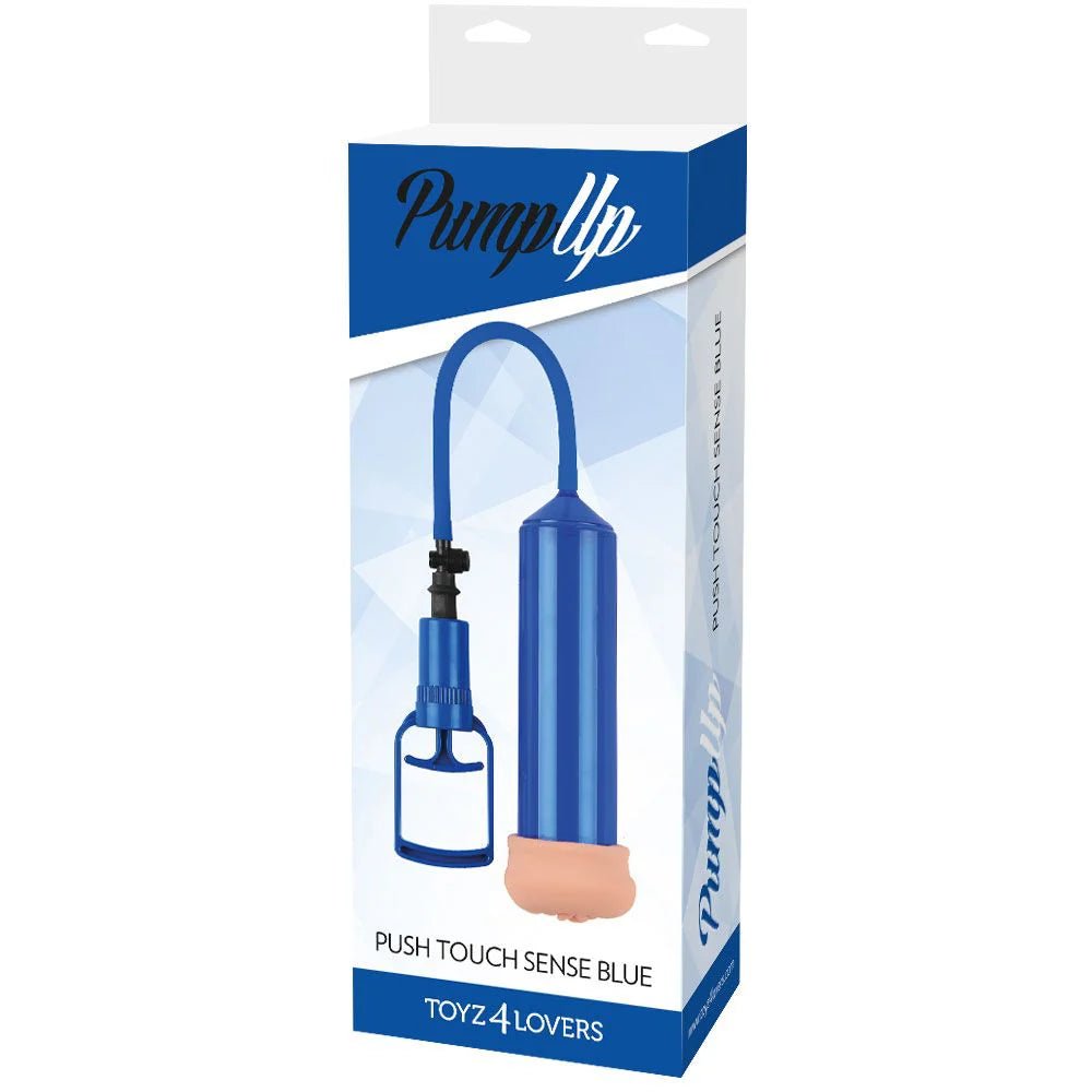 Pompa Pene Sviluppatore touch sense blue - Vibra Gioia - Toyz4Lovers - 8053629697696