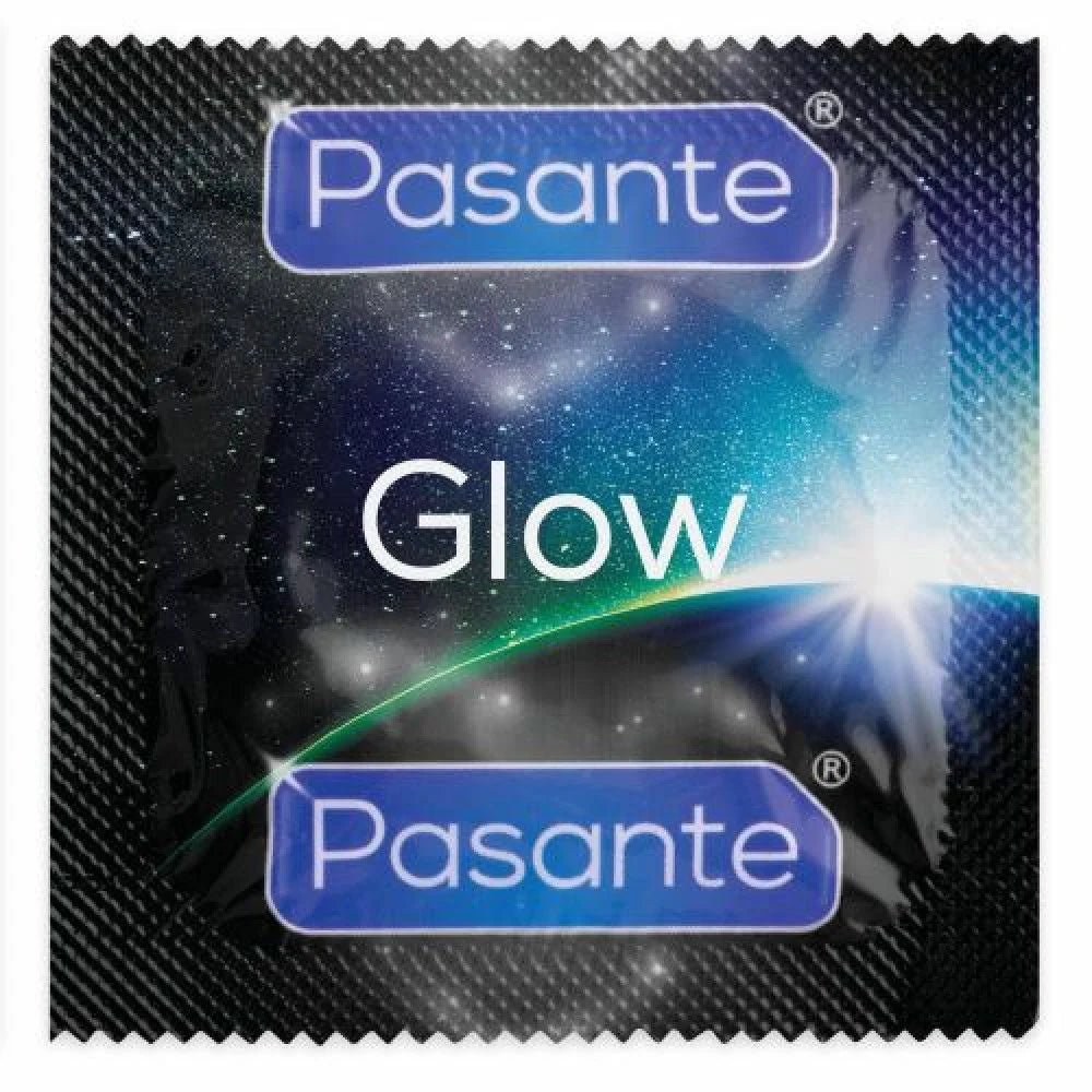 Preservativi classici fluorescenti Glow - Vibra Gioia - Pasante - 5060493181438