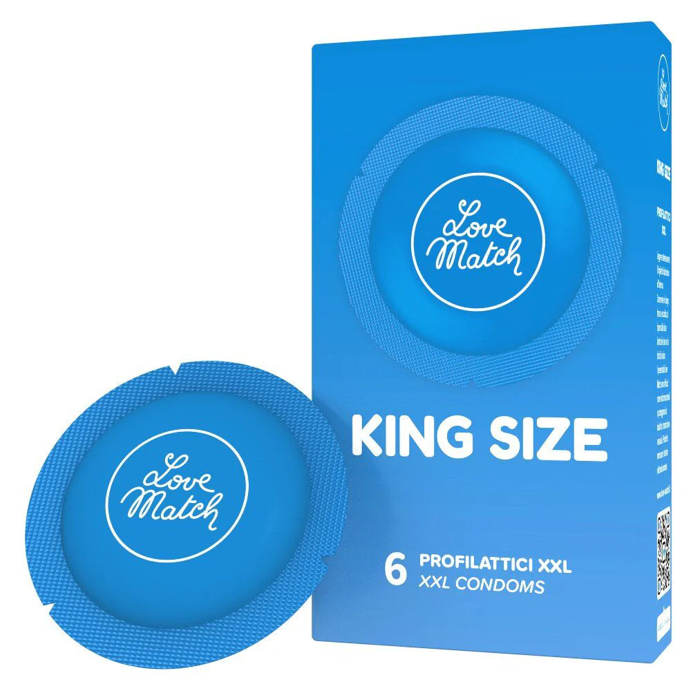 Profilattici classici love match king size 6 pezzi