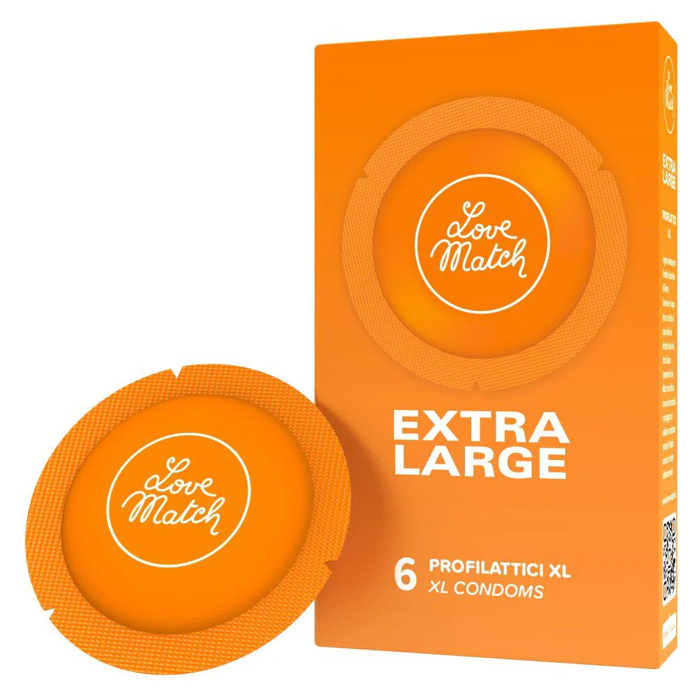 Profilattici love match extra large 6 pezzi