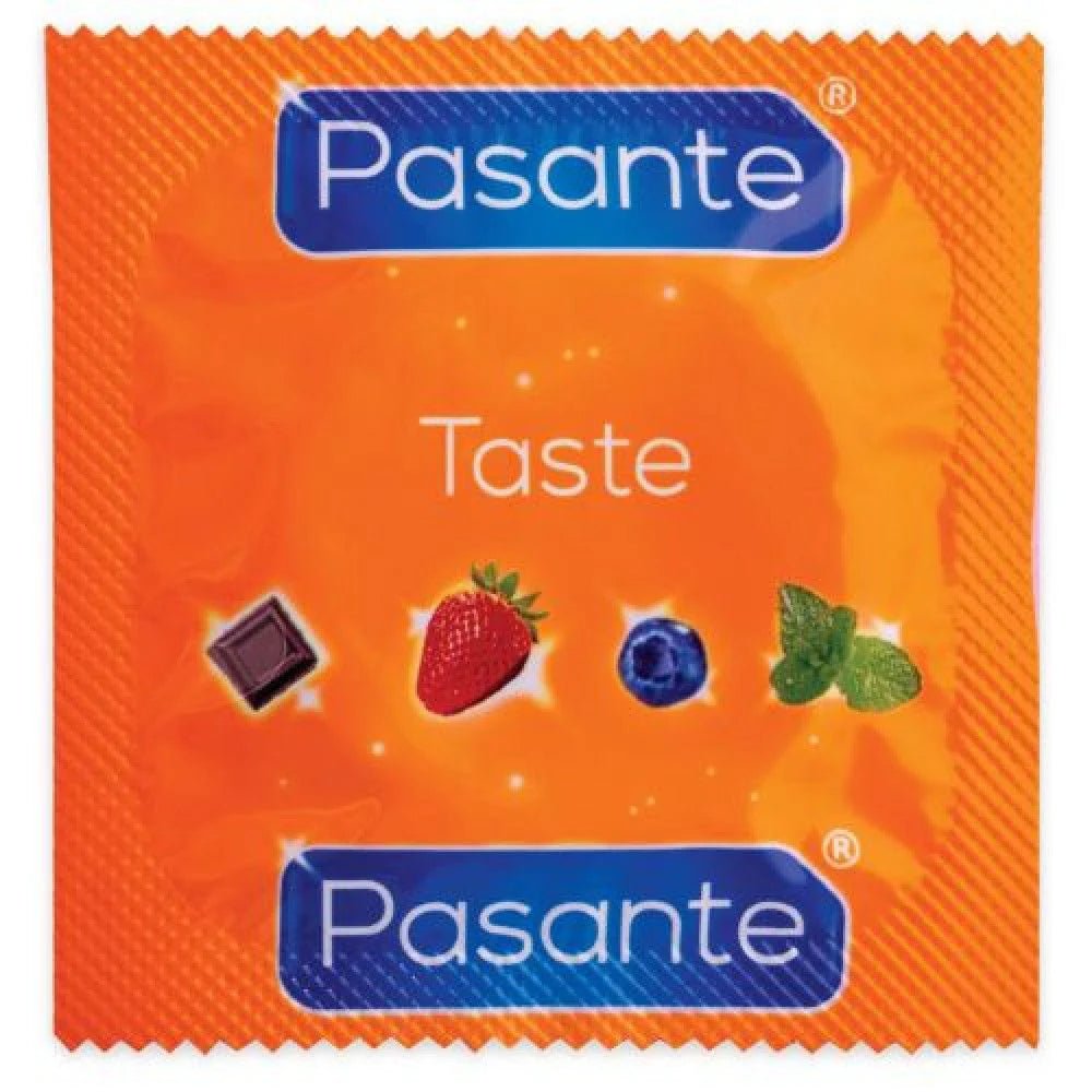 Profilattici Pasante Misti Taste 12 pz - Vibra Gioia - Amor Condoms - 5060359483355