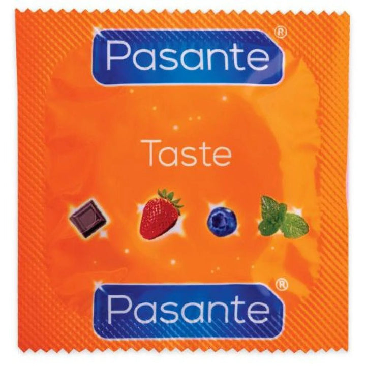 Profilattici Pasante Misti Taste 12 pz - Vibra Gioia - Amor Condoms - 5060359483355