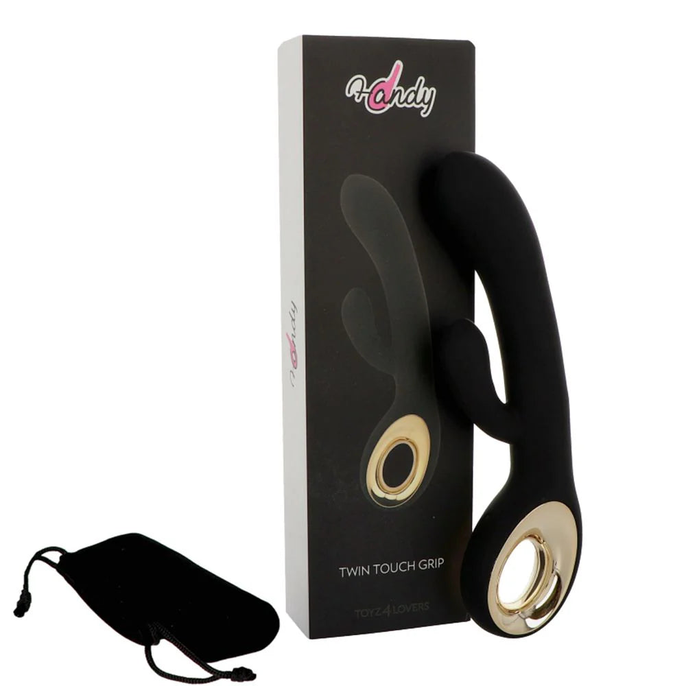 Vibratore Rabbit Twin Touch black