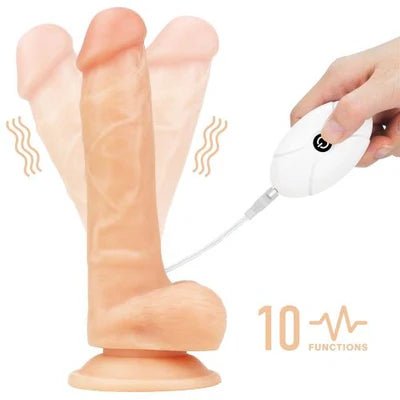 Strap On Dildo Lovetoy Vibrating Easy Strapon Set Realistic 7.5 - Vibra Gioia - Lovetoy - 6970260908672