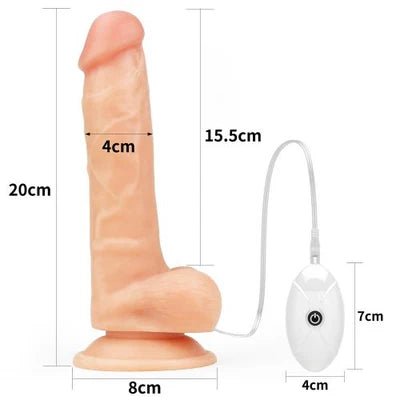 Strap On Dildo Lovetoy Vibrating Easy Strapon Set Realistic 7.5 - Vibra Gioia - Lovetoy - 6970260908672